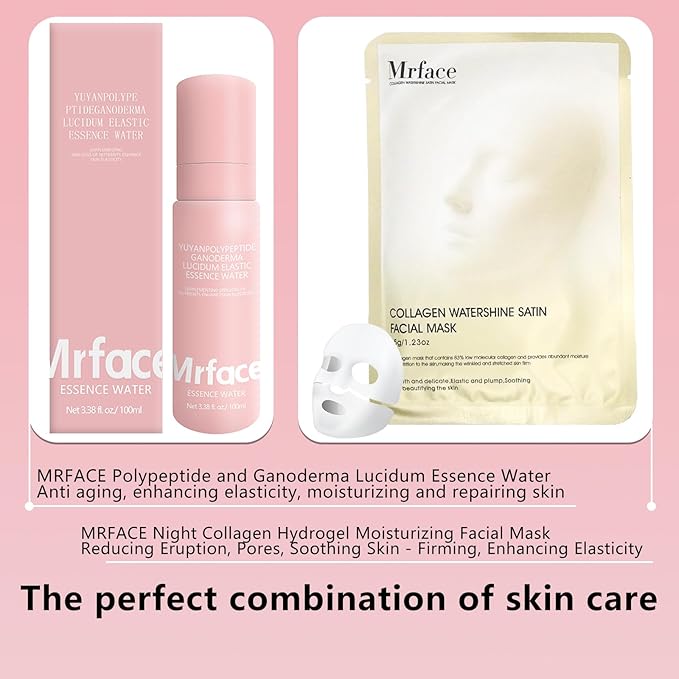 MRFACE Multi-Antioxidant Serum, Polypeptide & Ganoderma Lucidum, Anti Aging Serum for Face, Brighten, Skin Repair Moisturizer, 3.38 Fl Oz