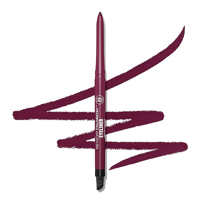 REVLON ColorStay Pencil Waterproof Eyeliner, 211 Cherry, 0.01 oz