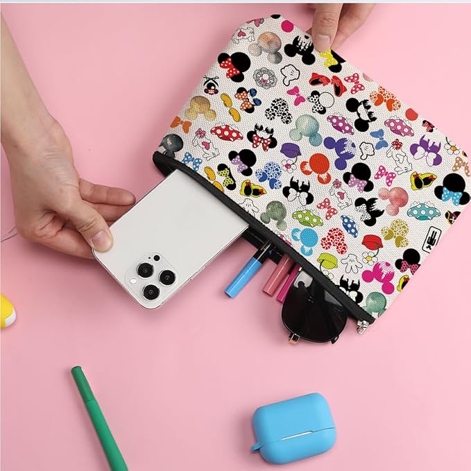Cute Cartoon Mouse Makeup Bag Magic Cartoon Print Cosmetic Bag