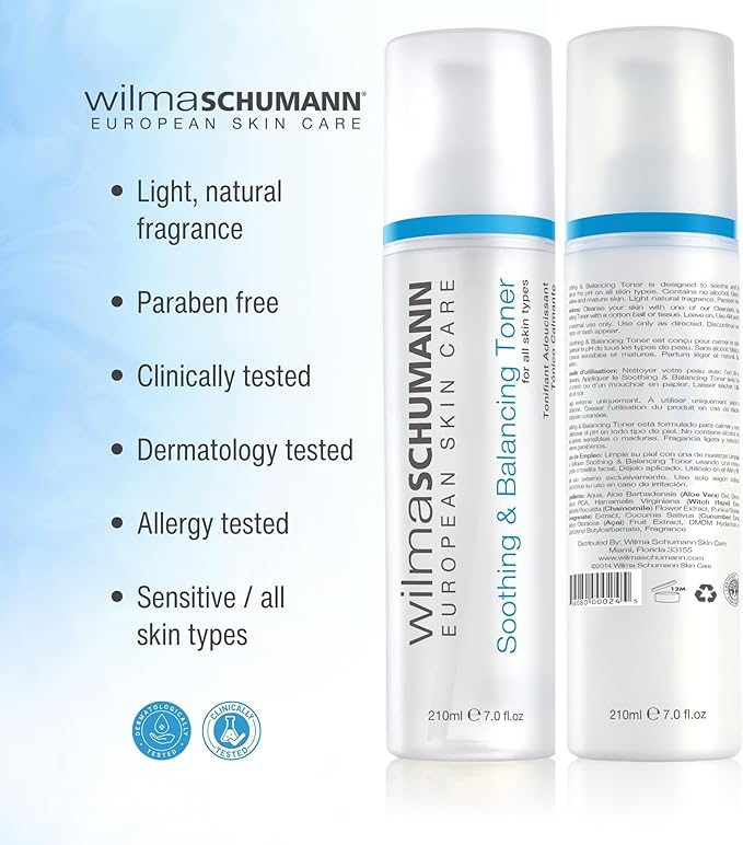 Wilma Schumann Hydrating Facial Toner, Balancing Toner for Face, 7 oz