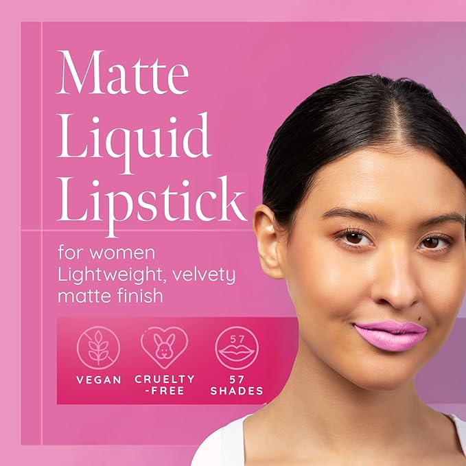 Aromi Baby Pink Matte Liquid Lipstick | Light Pink Shade