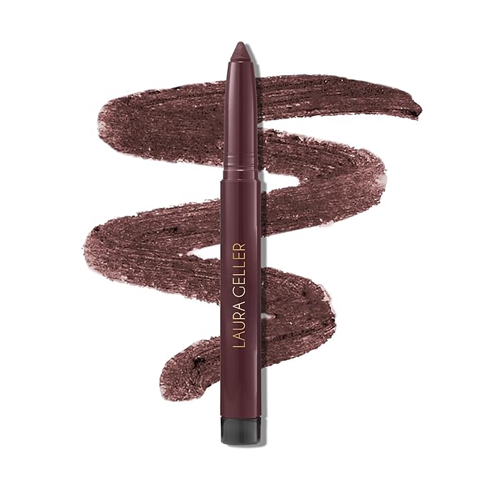 LAURA GELLER NEW YORK Kajal Longwear Kohl Eyeliner Pencil – Royal Quartz – Smooth, Blendable Application, Long-Wearing, Non-Creasing – Infused with Caffeine & Vitamin E – Built-In Sharpener