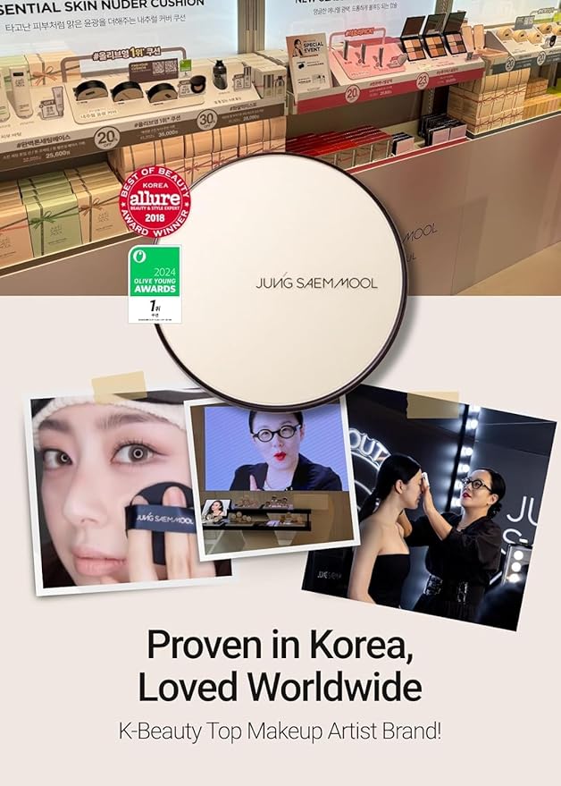 Skin Nuder Cushion | Korean Makeup, SPF 50, Refill Not Included (19 Pink Light)