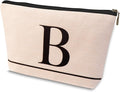 HDYHDY Letter A-Z Initial Personalized Makeup Bags, Birthday Gifts for Women, Monogrammed Gifts for Women Mom Sister Best Friend Bride Bridesmaid, Mothers Day, Christmas, Small Travel Cosmetic Bag (B)