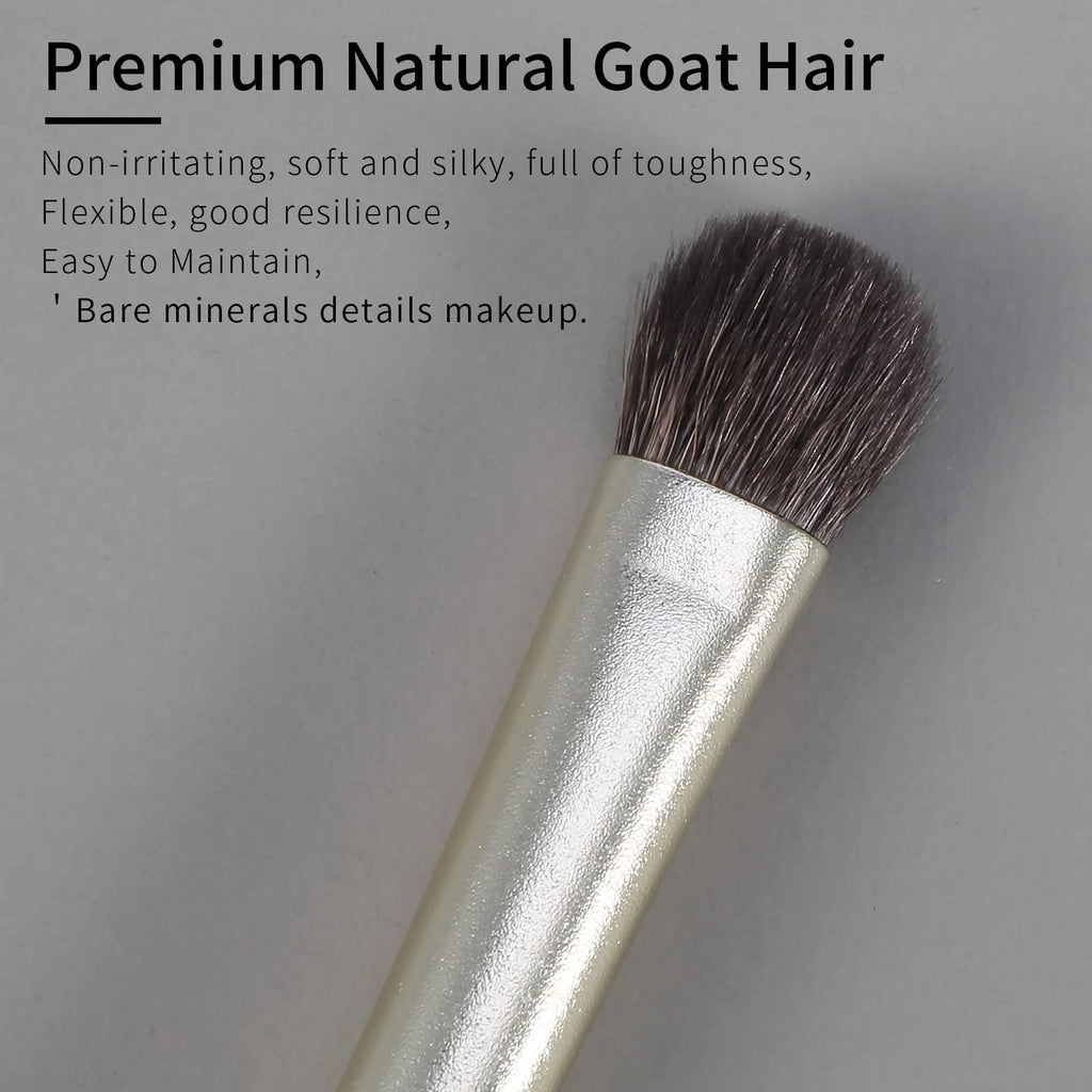 ENZO KEN Natural Goat Hair Eye Shadow Brush, Large Smudge Eyeshadow Brush, Shader Eye Shadow Brushes, Eye Shader Brush, Single Eyeshadow Brushes, Eyeshadow Blending Brush, Single Makeup Brushes. E203L