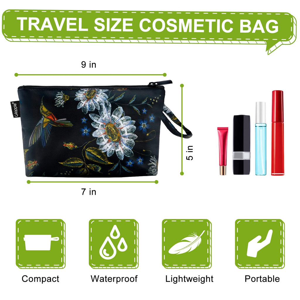 Gloppie Makeup Bag Small Cosmetic Bag for Purse Zipper Make Up Pouch