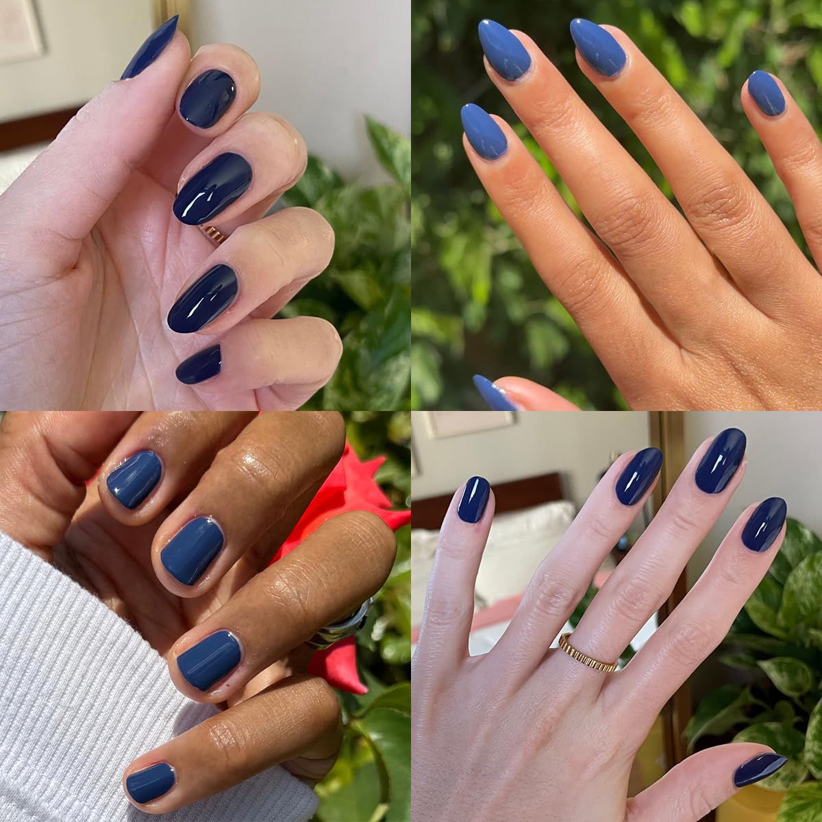 Olive & June Long Lasting Nail Polish | Plump Gel-Like Finish No Lamp Needed | Lasts up to 10 days | Salon-Quality 15-Free Vegan & Cruelty-Free Chip-Resistant | Ack, a shark Navy