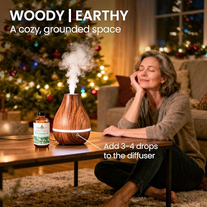 EVOKE OCCU Pine Needle Essential Oil for Diffuser, Aromatherapy, Hair Care