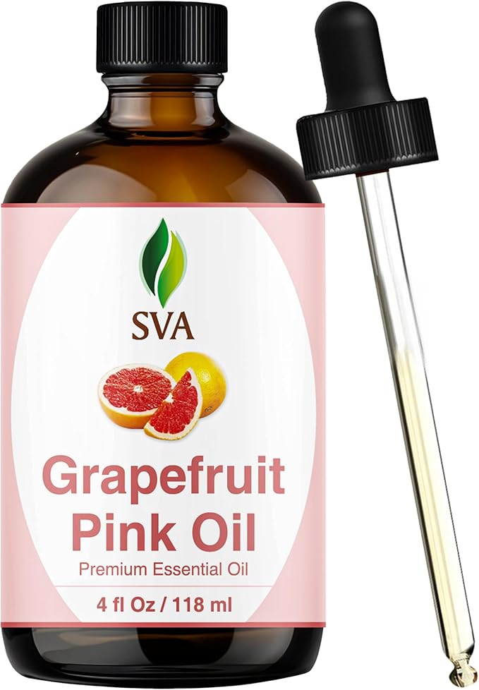 SVA Pink Grapefruit Essential Oil with Dropper, 4 Fl Oz (118 ml)