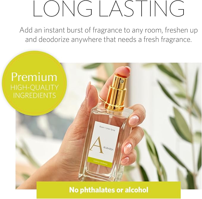 AGRARIA Lemon Verbena Room & Linen Spray, Fabric Freshener