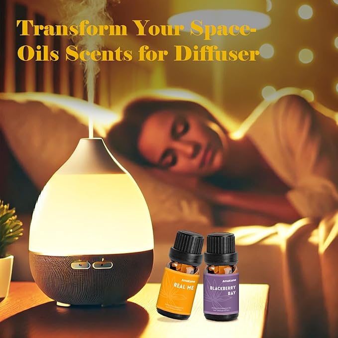 AmaKane Feminine Fragrance Oil Set, Women Essential Oils for Diffuser, Floral & Fruity Soap Candle Making Scents, Aromatherapy Oils for Home Fragrance and DIY