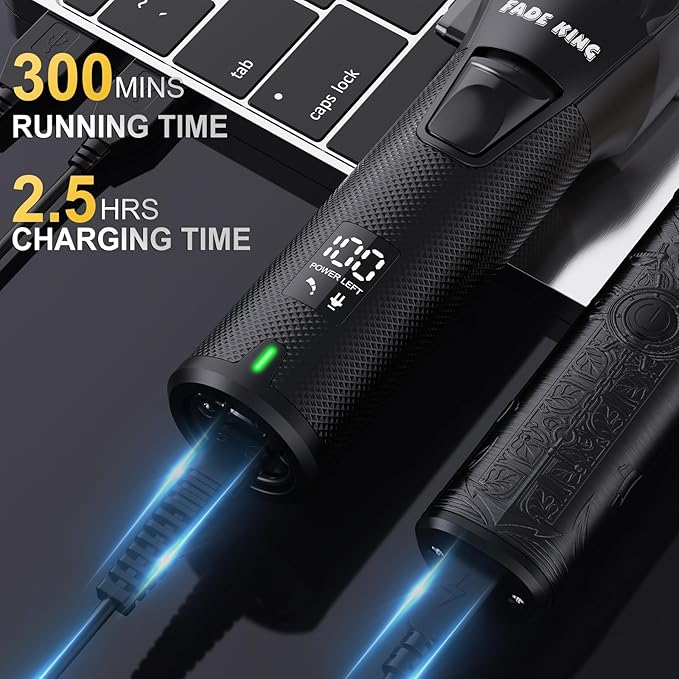 FADEKING® Professional Hair Clippers for Men, Cordless Hair Cutting Kit
