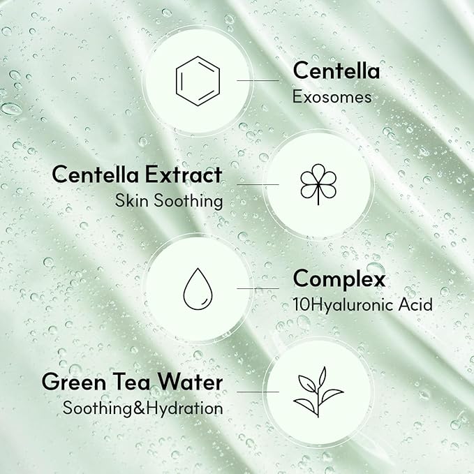 NEUL20S Centelsome 5X Soothing Serum 1.69 fl oz/50ml | for Hydration, Glow, Sensitive, Anti Aging, Acne treatment for Face, Korean Skincare with Centella Asiatica, Exosomes for Skin, Panthenol