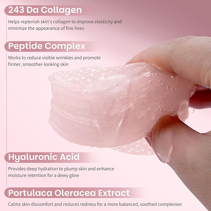 Kestper Collagen Gel Toner Pad for Face - Skin Firming,60 Pads