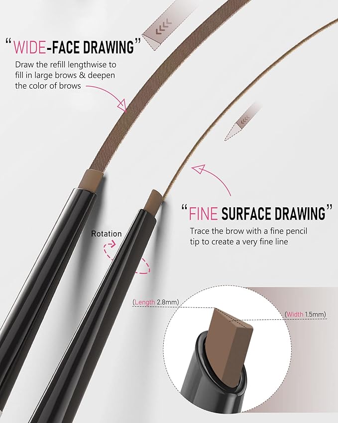 Yfulfill Light Brown Eyebrow Pencil Waterproof for Women - Eye Brow Makeup Pen