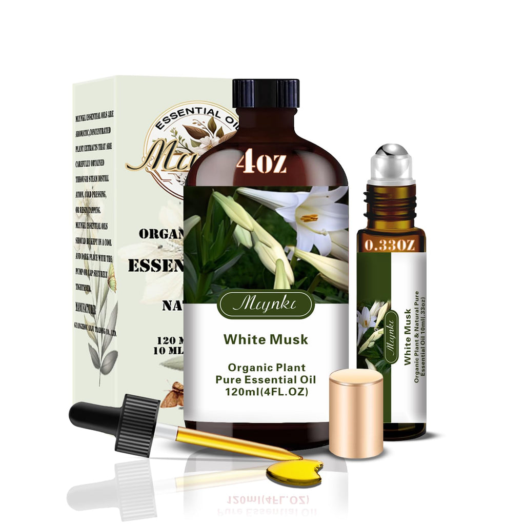 MLYNKL White Musk Essential Oil,White Musk Oil for Massage Home,4 fl oz