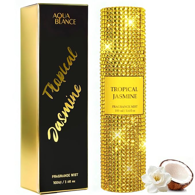 Body Spray for Women, Tropical Jasmine, Bling Fragrance Mist, 3.4 fl oz