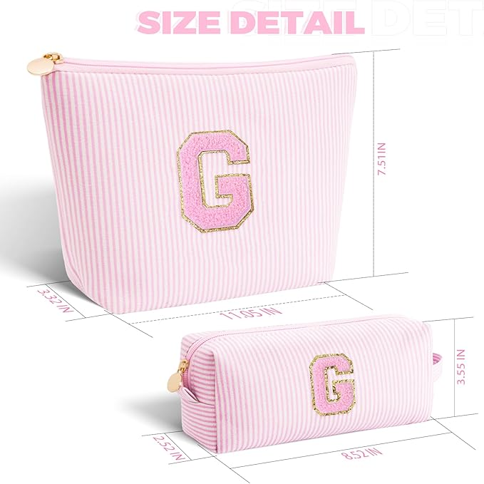 Btffitting Gifts for Teen Girls Women - Birthday Gifts for 10 11 12 13 14 15 16 17 18 Years Old Girl,Makeup Bag Cosmetic Bag,Teacher Gift Trendy Stuff Toiletry Bag - Pink,G