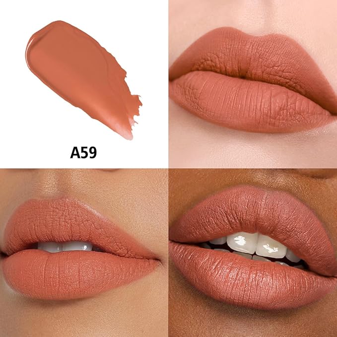 HANLADY Nude Lipstick Long Lasting Lipsticks for Women Smudgeproof