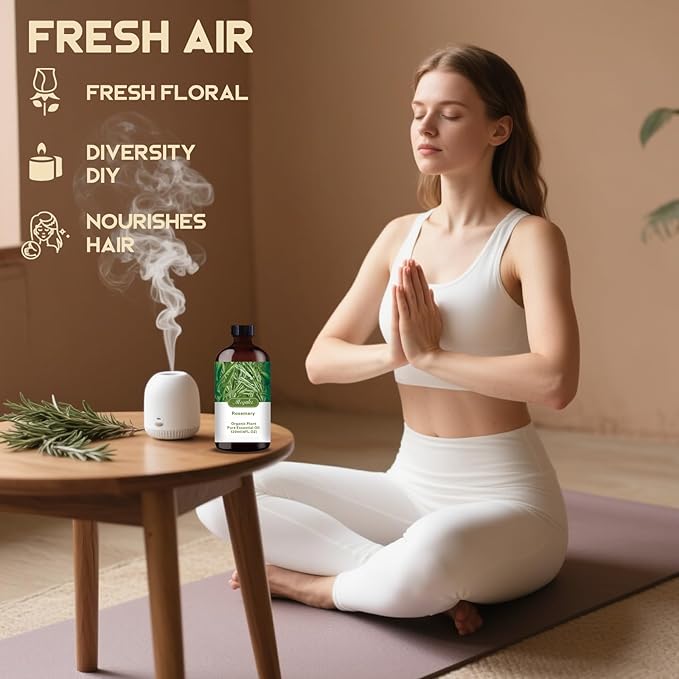 MLYNKL Rosemary Essential Oil,Rosemary Oil for Massage Home,4 fl oz