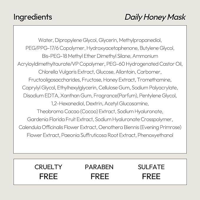 LAPCOS K Beauty Honey Sheet - Nourishing Face Mask (Pack of 5)