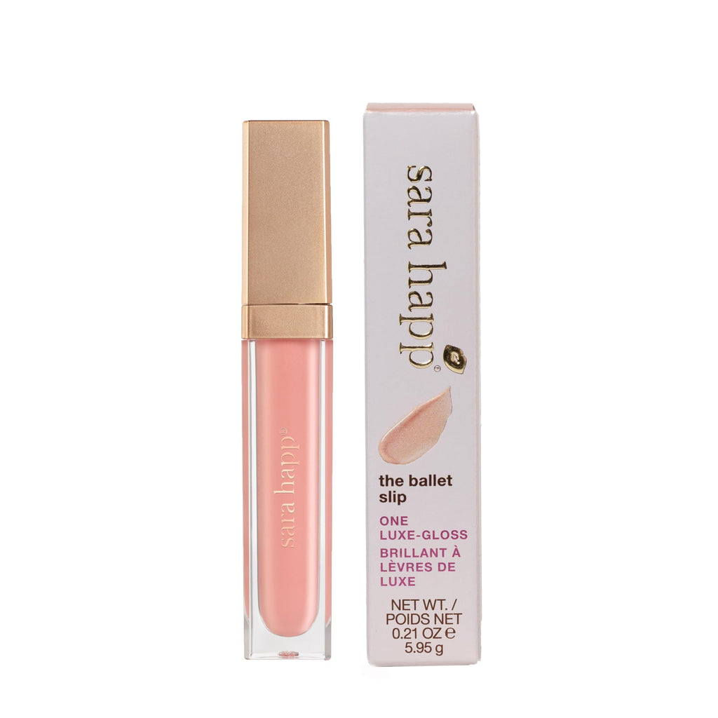 Sara Happ Ballet Slip Luxe Gloss - Baby Pink Moisturizing Lip Gloss, 0.21Oz