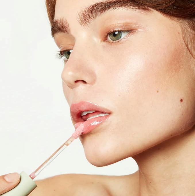 Jillian Dempsey Lip Gloss, Hydrating Plumping High-Shine, Bubble Pink