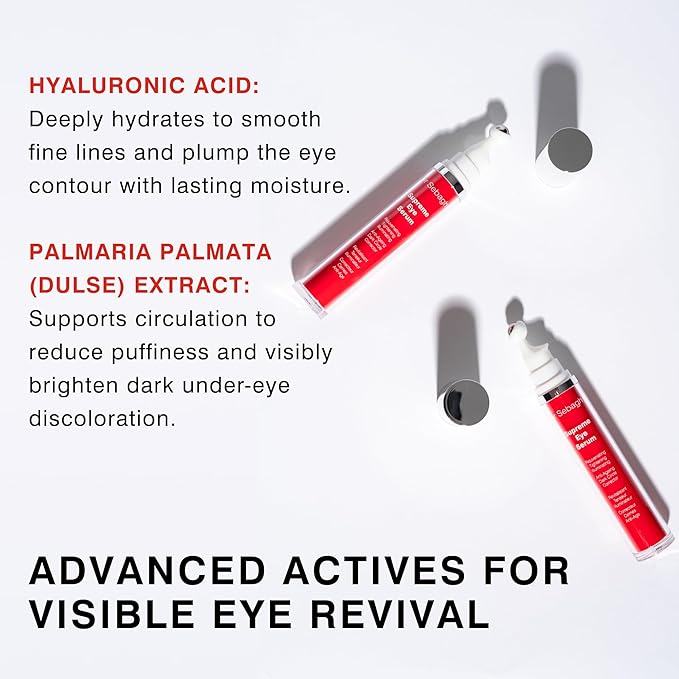 Dr Sebagh Supreme Eye Serum (0.51 fl oz) - Advanced Roll-On Formula - Designed to Aid Smoother Younger & Firmer-Looking Skin - Helps Reduce Puffiness Circles Fine Lines & Wrinkles - Boosts Elasticity