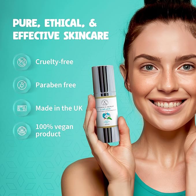 Vitamin C Serum for Face with Hyaluronic Acid, Aloe Vera, Retinol, and Vitamin E - Natural Skin Care for Beautiful and Healthy Skin - Brightening Serum for Dark Spots and Fine Lines