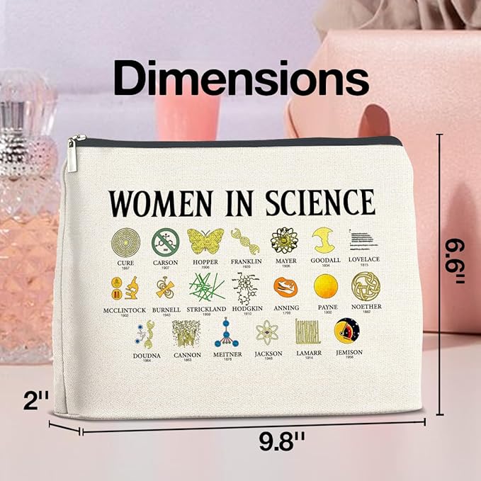 UPNEGE Science Gifts for Teachers Women Science Lovers Makeup Bag