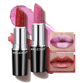 Anglicolor 2Pcs Metallic Red& Pink Lipstick,Hydrating Creamy Formula
