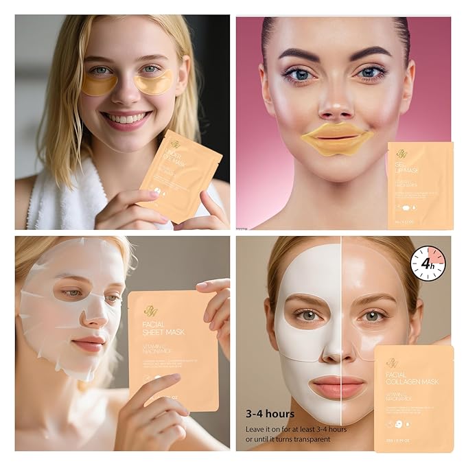 55 Pcs Mothers Day Gift for Women, Overnight Mask, Skin Care Kit, Self-Care Spa Set, Bath & Body Care Basket Gift Set, Face Sheet Mask Gift Basket, Face Serum, Christmas, Anniversary, Wife