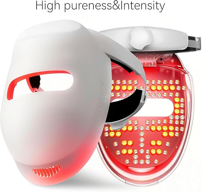 ZOVIE LED Light Therapy Mask - Flexible Silicone, Red & Near-Infrared Light for Skin Face Mask, 10 Pound (Pack of 1)
