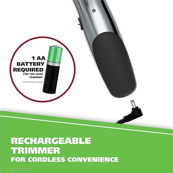 Wahl Groomsman Rechargeable Beard Trimmer Kit & Bonus Battery Nose Trimmer