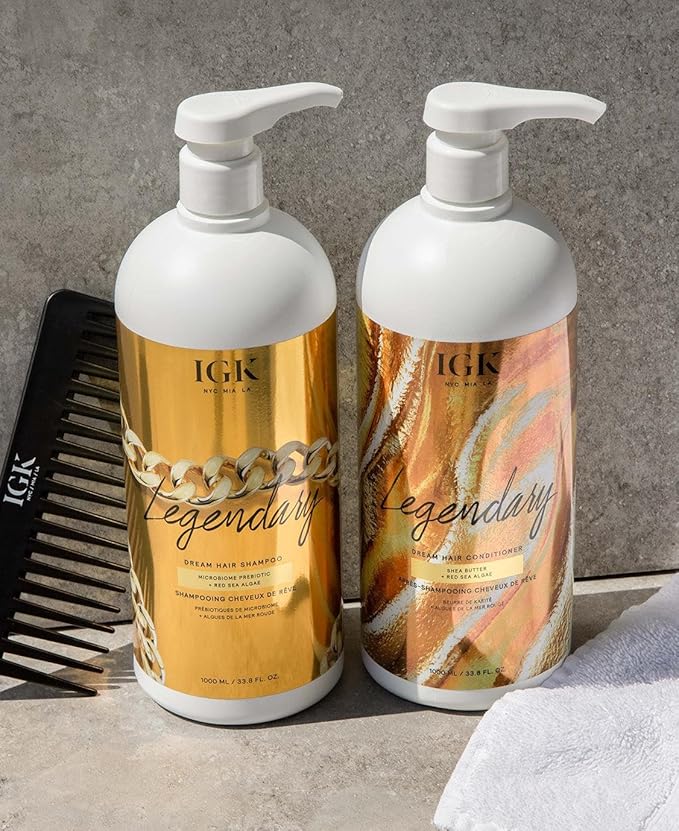 IGK Legendary Dream Hair Shampoo & Conditioner Set, 33.8 oz, Pack of 2