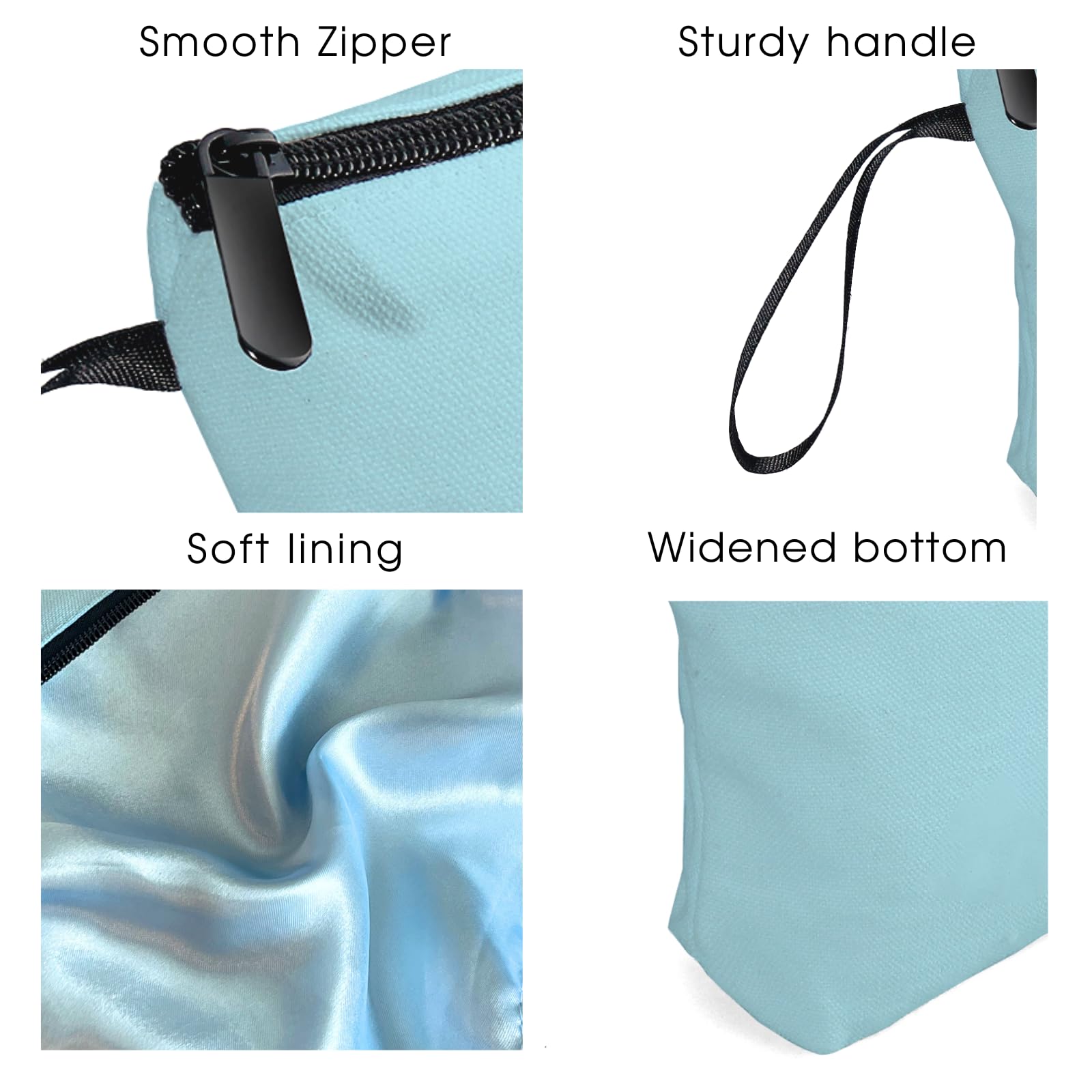 Women Birthday Unique Bride to be Bridal Shower Initial Gifts for Mom Sister Friend Her Teacher Aunt Makeup Cosmetic Bag with Mirror Mothers Day Christmas Graduation T