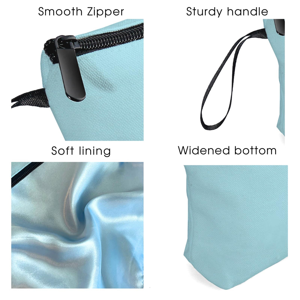 Birthday Inspirational Bridesmaid Proposal Team Small Gifts for Women Mom Aunt Teacher Sister Coworkers Makeup Cosmetic Bag Travel with Mirror Mothers Day Christmas Graduation I