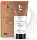 Tanning Lotion Self Tanner - USA Made with Natural and Organic Ingredients Non Toxic Sunless Browning Lotion, Best Gradual Tanner for Men and Women, Streak-Free Fake Tan (Light)