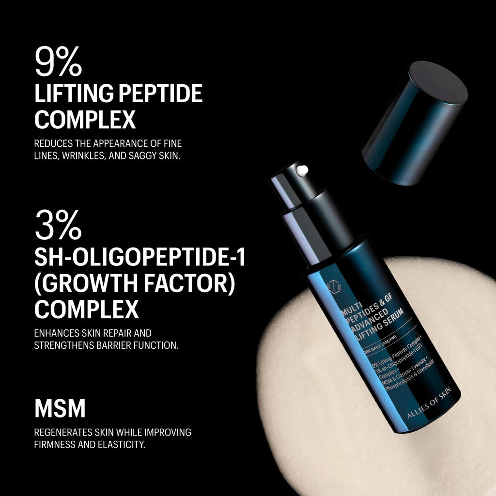 Allies of Skin Multi Peptides & Growth Factor Collagen Boosting Face Serum