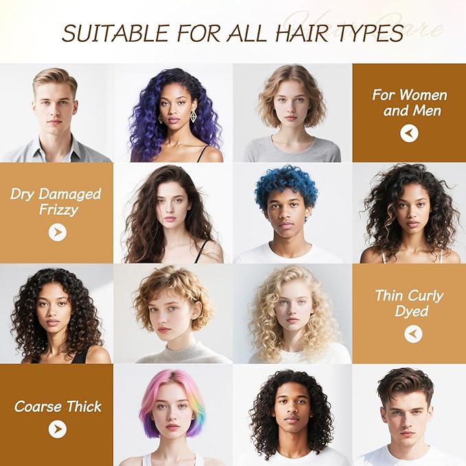 H HOLLY HERBAL Hair Oil - 30 Hair Care Capsules -Coconut Oil Hair with Jojoba, Olive, Macadamia Oils-Vitamins A, E, & Pro B5 - No-Rinse Hair Treatment for Women & Men