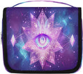 YoYoYuchong Travel Toiletry Bag for Women & Men Galaxy Evil Eye Hanging Cosmetic Organizer Portable Waterproof Makeup Case Make Up Bag with Compartments Travel Essentials for Bathroom Shower