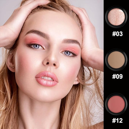 3 Pcs Cream Contour Stick Makeup Kit, Shades with Highlighter, Blush and Bronzer Contour Stick for Sculpt the Cheeks, Waterproof, Matte & Dewy Finish (Fair-Light,#03+#09+#12)