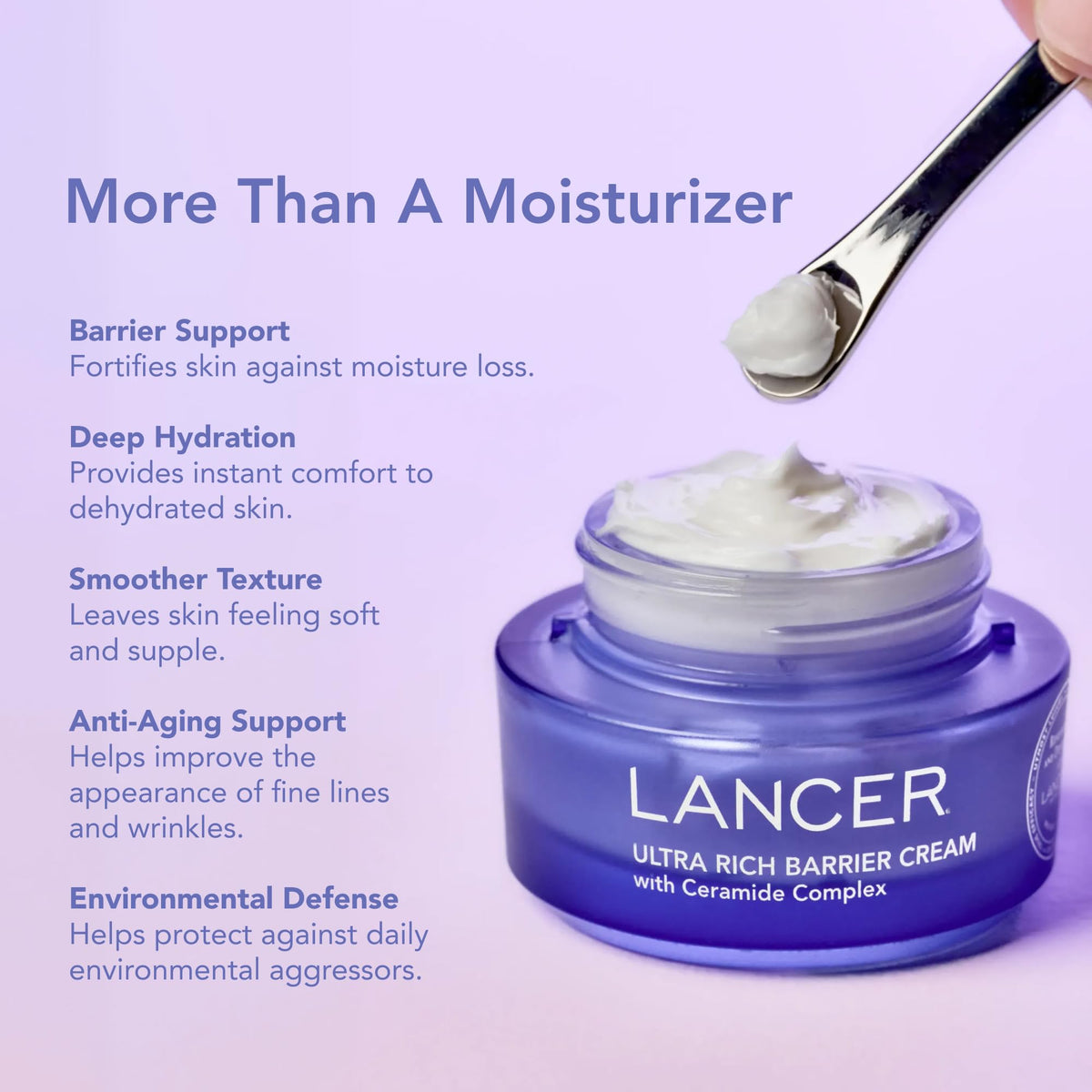 Lancer Skincare | Ultra Rich Barrier Cream | Ceramide Moisturizer | 1.7oz