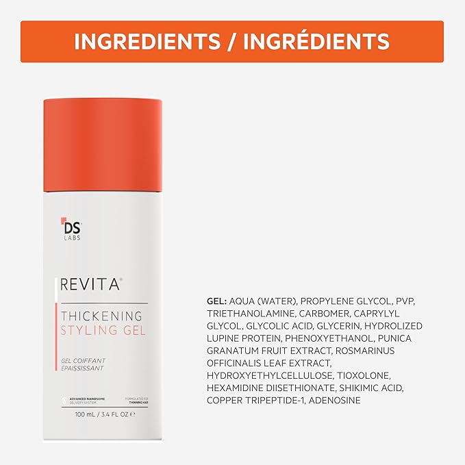 DS Labs Revita Hair Density Volumizing Styling Gel, 3.4 fl oz