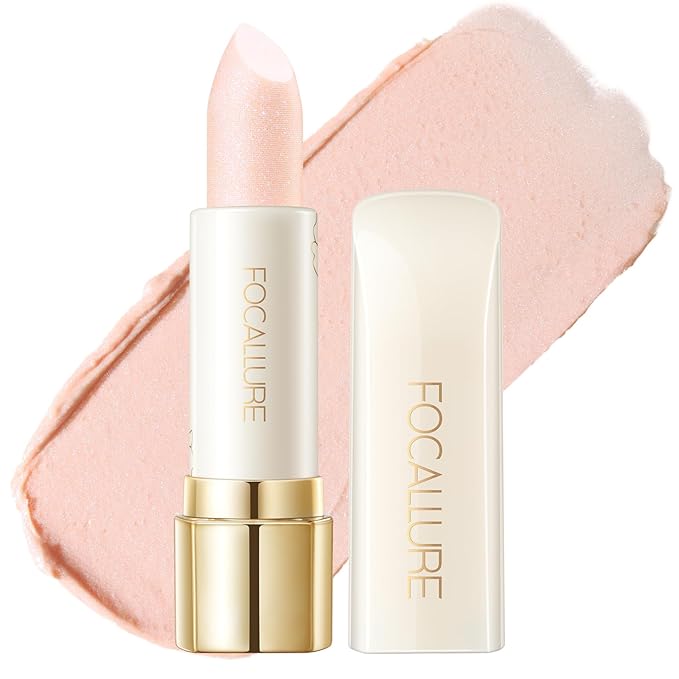FOCALLURE Hydrating Shimmer Lipstick, Pearl Metallic Finish for Fuller-Looking Lips, Long Lasting Diamond Glitter Lip Color, Independence Day Gift, Guest From Sky