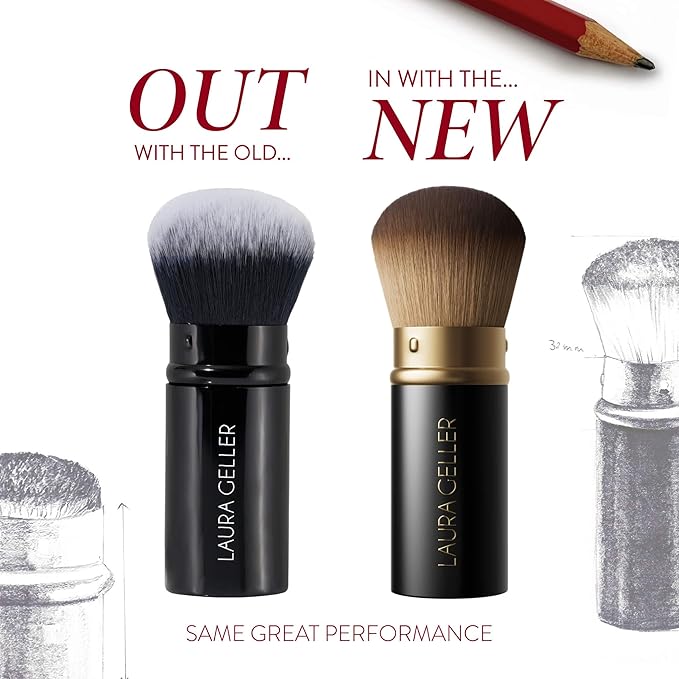 LAURA GELLER NEW YORK Cosmetic Professional Makeup Brushes - Cruelty-Free - 01 Retractable Airbrush Kabuki Brush