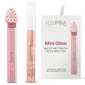 Lumina NRG Mini Glow PRO 5-in-1 LED Face Wand – Lifting, Tightening, Firming, Wrinkle & Facial Massager & Skincare Tool with Red & Blue Light, Gentle Warmth & Vibration - Compact At-Home Beauty Device
