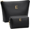 CLOUDWINGS Gifts for Women Girls Personalized Initial Travel Makeup Bag
