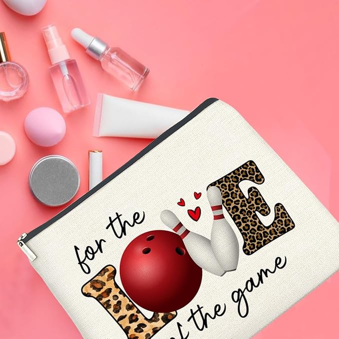 UPNEGE Bowling Gifts Makeup Bag for Coach Women