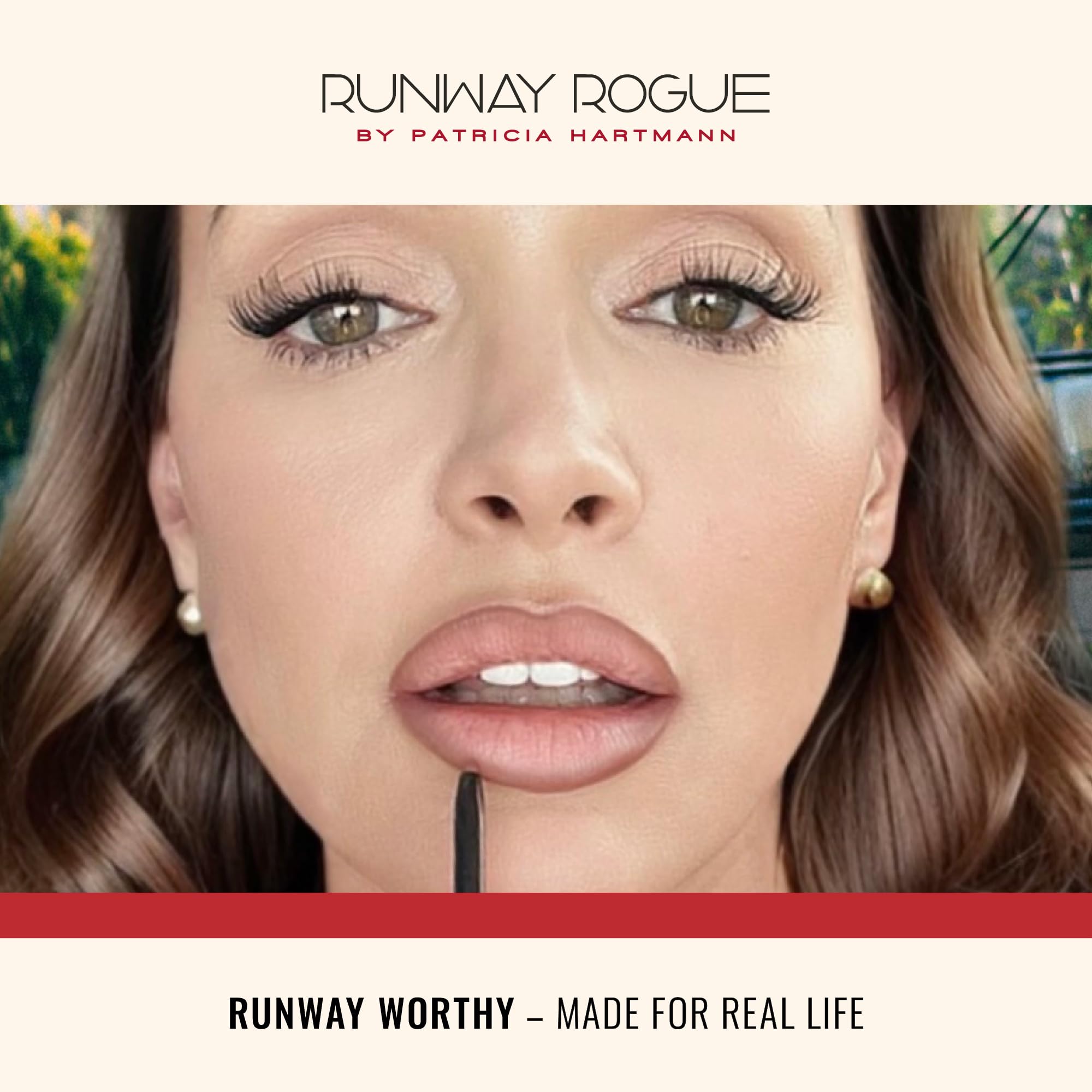 Runway Rogue Matte Lip Liner Pencil with Sharpener, ‘In the Press’